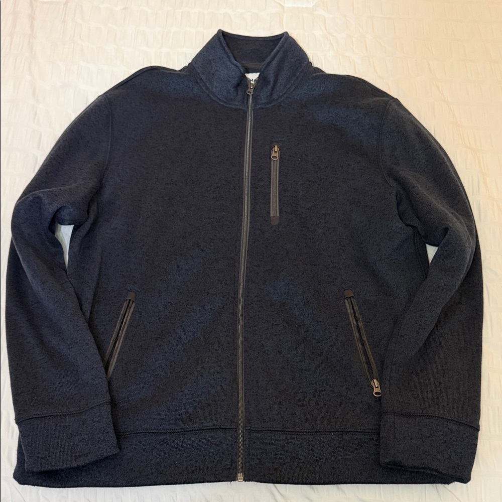 Sonoma Men's Navy Zip-Up Sweater